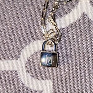 Oak and Luna Lock Necklace J🩶J Sterling